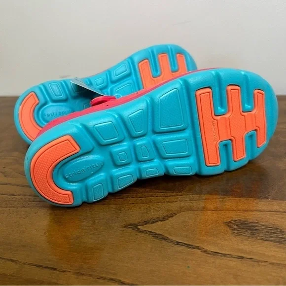 Stride Rite Kids Size 12 Orange Red Blue Play Shoes Water Shoes - Picture 6 of 11